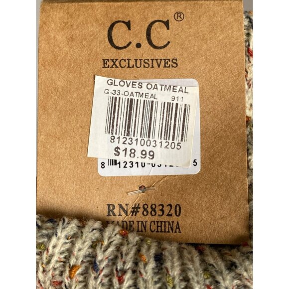 2 X C.C Exclusives SmartTips Touchscreen Women Gloves Leather Patch Texting Tech - Picture 3 of 10